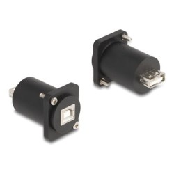 Delock - USB adaptér - USB (F) typ D do USB typ B (F) typ D - cerná
