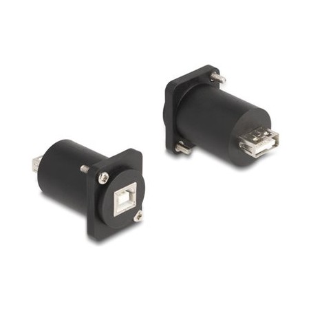 Delock - USB adaptér - USB (F) typ D do USB typ B (F) typ D - cerná