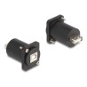 Delock - USB adaptér - USB (F) typ D do USB typ B (F) typ D - cerná