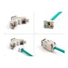 Delock - Modul keystone - RJ-45 (F) do LSA (F) - STP - CAT 6a - cerná (balení 10)