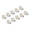 Delock - Modul keystone - RJ-45 (F) do LSA (F) - STP - CAT 6a - bílá (balení 10)