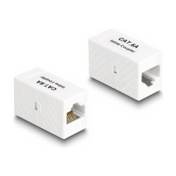 Delock - Sítový propojovací kabel - RJ-45 (F) do RJ-45 (F) - UTP - CAT 6a - bílá 88134