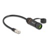 Delock - Sítový prodlužovací kabel - RJ-45 (M) do RJ-45 (F) - 25 cm - 6 mm - STP - CAT 6a - tesnicí krytka, závit M20, odolnost