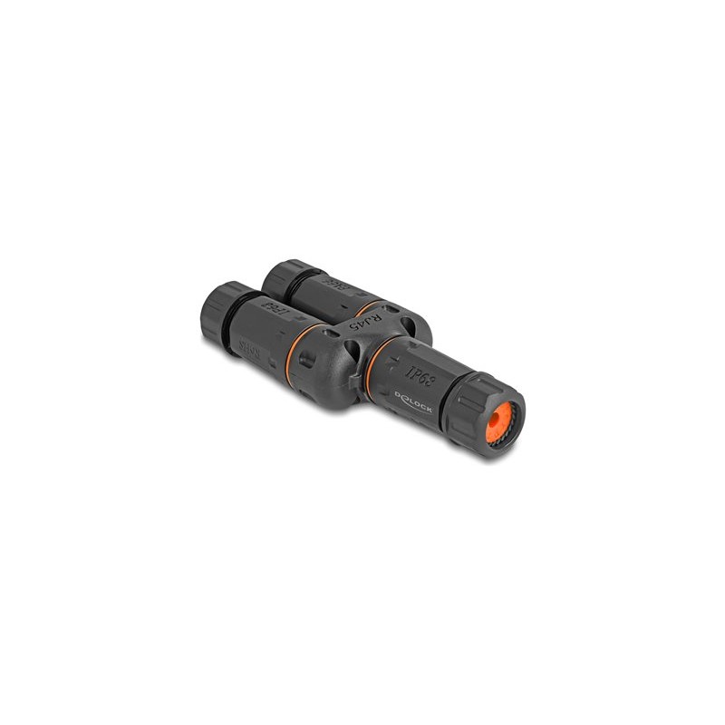 Delock - Sítový propojovací kabel - RJ-45 (F) do RJ-45 (F) - STP - CAT 6 - venkovní, Ve tvaru Y, odolnost vuci prachu a vode