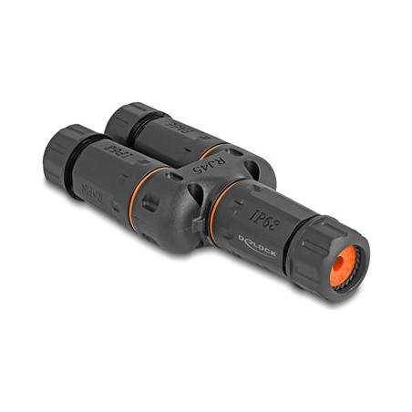 Delock - Sítový propojovací kabel - RJ-45 (F) do RJ-45 (F) - STP - CAT 6 - venkovní, Ve tvaru Y, odolnost vuci prachu a vode