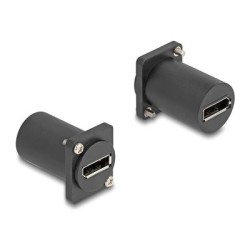 Delock D-Type Module - Modul - montáž na panel - DisplayPort - cerná