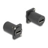 Delock D-Type Module - Modul - montáž na panel - DisplayPort - cerná