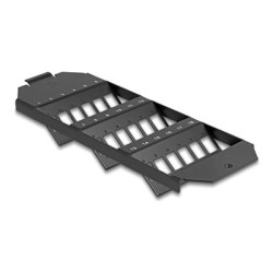 Delock - Propojovací panel - pro spojky SC simplex / LC duplex - montáž do podlahové krabice - cerná - 18 ports