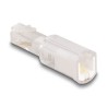 Delock - Phone adapter - RJ-10 (Z) do RJ-10 (R) otocný - bílá, pruhledná