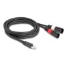 Delock - Sítový kabel - RJ-45 (M) zástrcka do XLR3 (M) zástrcka - 2 m - 6 mm - odstínený - CAT 5 - cerná