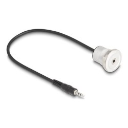Delock - Prodlužovací šnura audio - mini-phone stereo 3.5 mm se zdírkami (female) montáž na panel do mini-phone stereo 3.5 mm s