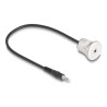Delock - Prodlužovací šnura audio - mini-phone stereo 3.5 mm se zdírkami (female) montáž na panel do mini-phone stereo 3.5 mm s
