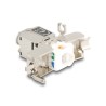 Delock - Sítový propojovací kabel - LSA do LSA - STP - CAT 6a - stríbrná