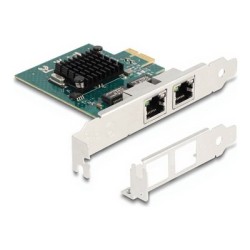 Delock - Sítový adaptér - PCIe 2.0 nízký profil - Gigabit Ethernet x 2 88206
