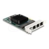 Delock - Sítový adaptér - PCIe nízký profil - Gigabit Ethernet x 4