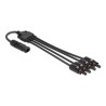 Delock - Solární kabel - DL4 (M) do DL4 (F) - 1000 V - 50 cm - zacvakávací - cerná