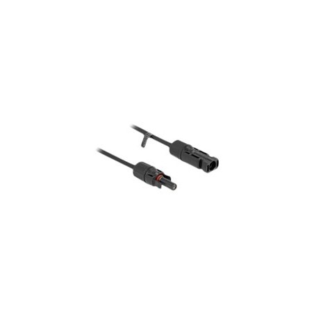 Delock - Solární kabel - DL4 (M) do DL4 (F) - IP67 - 1500 V - 10 m - zacvakávací - cerná