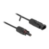 Delock - Solární kabel - DL4 (M) do DL4 (F) - IP67 - 1500 V - 10 m - zacvakávací - cerná