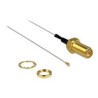 Delock - Kabel antény - RP-SMA (M) do I-PEX (M) - 20 cm - koaxiál - šedá