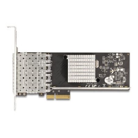 Delock - Sítový adaptér - PCIe x4 nízký profil - Gigabit SFP x 4