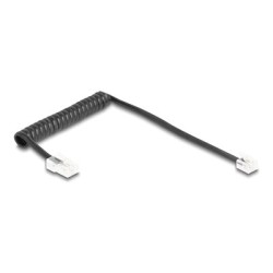 Delock - Telefonní kabel - RJ-11 (M) do RJ-45 (M) - 1 m - svinutý - cerná
