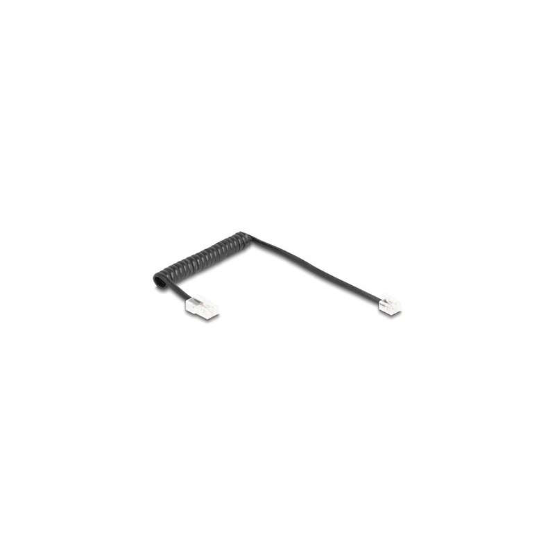 Delock - Telefonní kabel - RJ-11 (M) do RJ-45 (M) - 1 m - svinutý - cerná