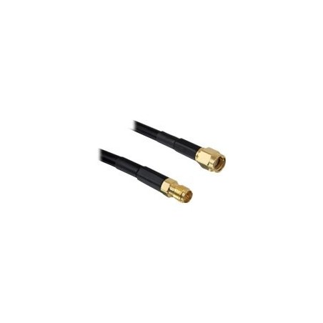 Delock - Prodlužovací anténní kabel - RP-SMA (M) do RP-SMA (F) - 2 m - černá