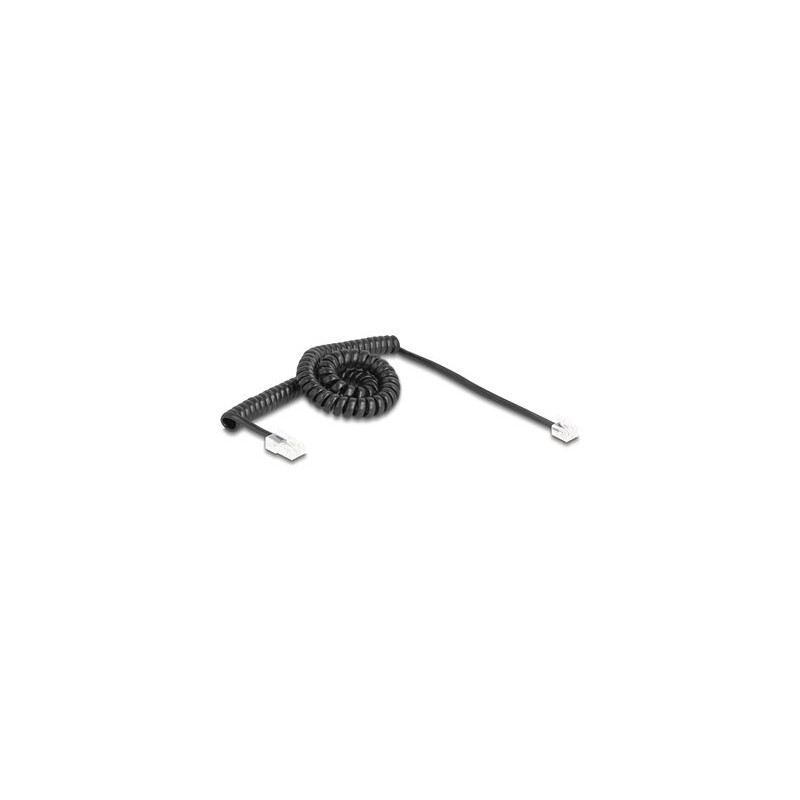 Delock - Telefonní kabel - RJ-11 (M) do RJ-45 (M) - 3 m - svinutý - cerná