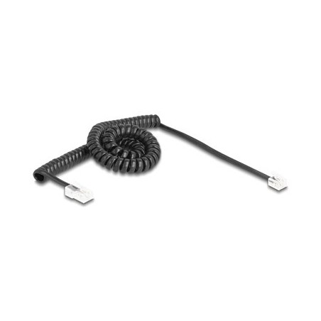 Delock - Telefonní kabel - RJ-11 (M) do RJ-45 (M) - 3 m - svinutý - cerná