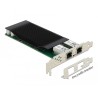 Delock - Síťový adaptér - PCIe 2.1 x4 - Gigabit Ethernet (PoE+) x 2
