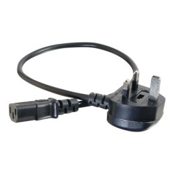 C2G Universal Power Cord - Elektrický kabel - BS 1363 (M) do power IEC 60320 C13 - 10 m - lisovaný - černá