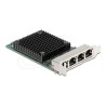Delock - Sítový adaptér - PCIe 2.1 x4 nízký profil - 2.5GBase-T x 4