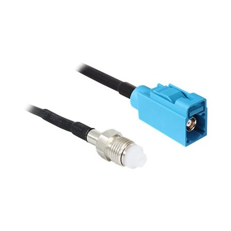 Delock - Kabel antény - konektor FAKRA Z se zdírkami (female) do FME se zdírkami (female) - 2 m - cerná