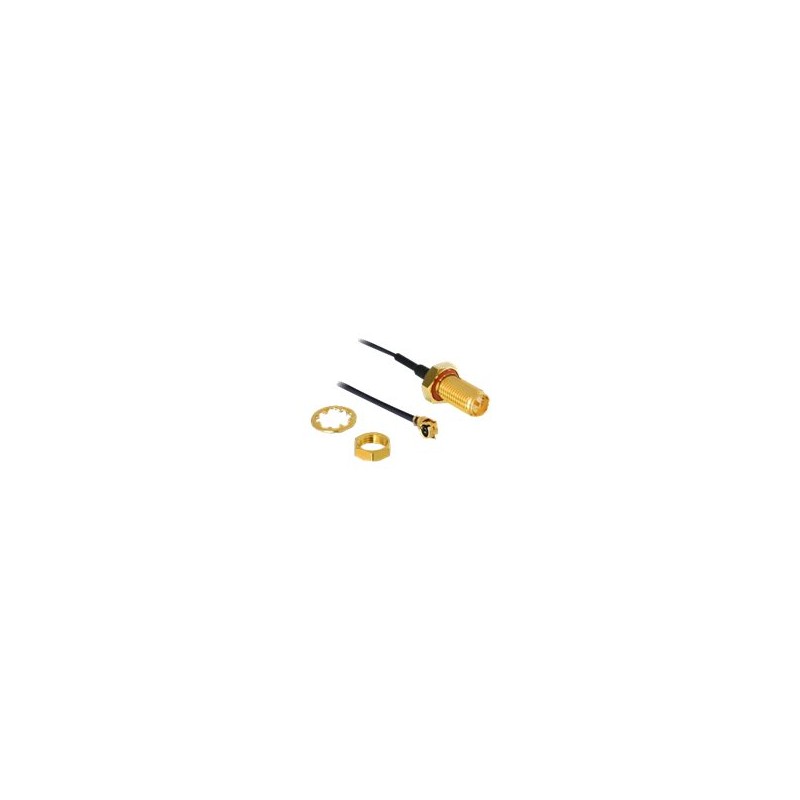 Delock - Adaptér antény - I-PEX s piny (male) do RP-SMA s piny (male) - 20 cm