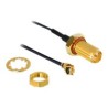 Delock - Adaptér antény - I-PEX s piny (male) do RP-SMA s piny (male) - 20 cm
