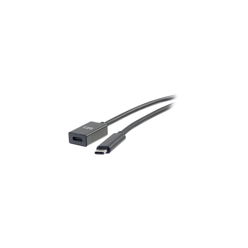 C2G 3ft USB-C to C 3.1 (Gen 2) Male to Female Extension Cable (10Gbps) - Prodlužovací USB kabel - USB-C (M) do USB-C (F) - USB