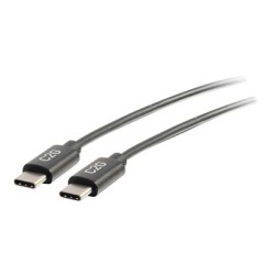 C2G 0.9m (3ft) USB C Cable - USB 2.0 (3A) - M/M USB Type C Cable - Black - USB kabel - USB-C (M) do USB-C (M) - USB 2.0 - 3 A