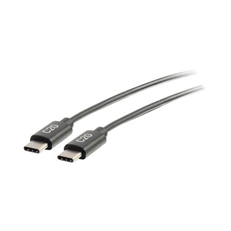 C2G 0.9m (3ft) USB C Cable - USB 2.0 (3A) - M/M USB Type C Cable - Black - USB kabel - USB-C (M) do USB-C (M) - USB 2.0 - 3 A