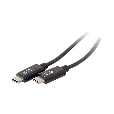 C2G 1.8m (6ft) USB C Cable - USB 2.0 (3A) - M/M USB Type C Cable - Black - USB kabel - USB-C (M) do USB-C (M) - USB 2.0 - 3 A