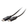 C2G 1.8m (6ft) USB C Cable - USB 2.0 (3A) - M/M USB Type C Cable - Black - USB kabel - USB-C (M) do USB-C (M) - USB 2.0 - 3 A