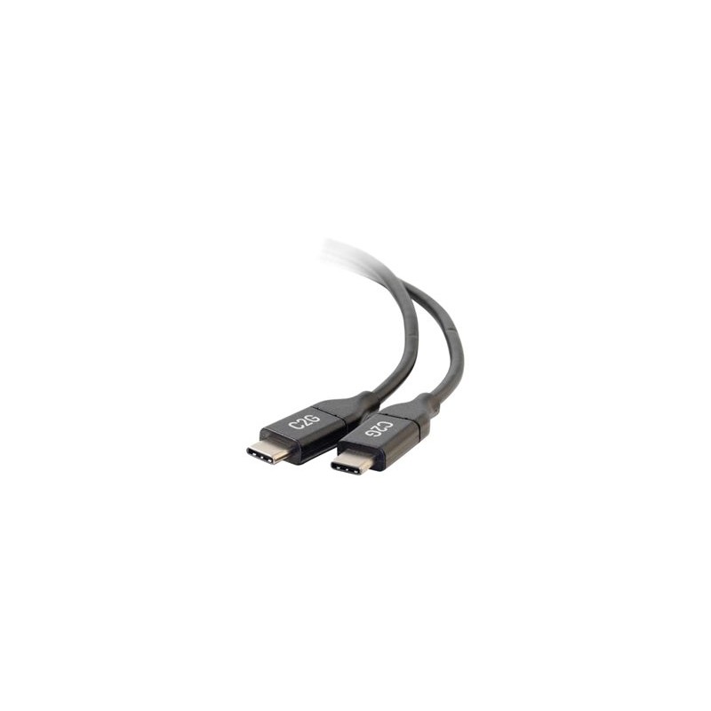 C2G 3m (10ft) USB C Cable - USB 2.0 (5A) - M/M USB Type C Cable - Black - USB kabel - USB-C (M) do USB-C (M) - USB 2.0 - 5 A