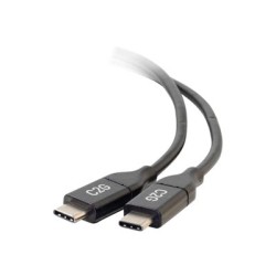 C2G 1.8m (6ft) USB C Cable - USB 2.0 (5A) - M/M USB Type C Cable - Black - USB kabel - USB-C (M) do USB-C (M) - USB 2.0 - 5 A