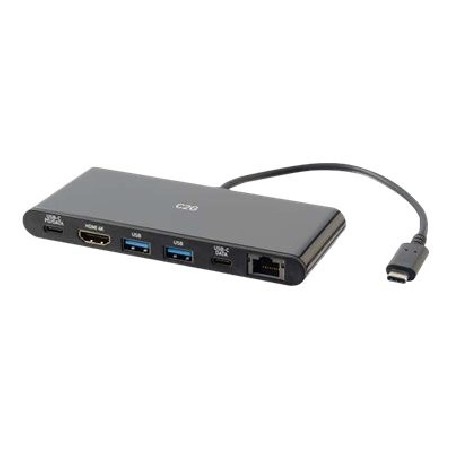C2G USB-C Docking Station with 4K HDMI, Ethernet, USB and Power Delivery - Dokovací stanice - USB-C / Thunderbolt 3 - HDMI