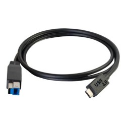 C2G 3m USB 3.1 Gen 1 USB Type C to USB B Cable M/M - USB C Cable Black - USB kabel - USB Type B (M) do USB-C (M) - USB 3.1 - 3