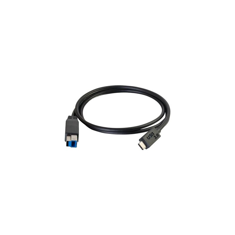 C2G 3m USB 3.1 Gen 1 USB Type C to USB B Cable M/M - USB C Cable Black - USB kabel - USB Type B (M) do USB-C (M) - USB 3.1 - 3