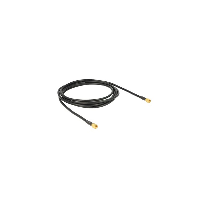 Delock - Kabel antény - SMA (M) do SMA (M) - 2 m - LMR-195 - černá