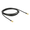 Delock - Kabel antény - SMA (M) do SMA (M) - 2 m - LMR-195 - černá