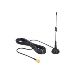 Delock ISM 433 MHz Antenna - Anténa - 12.4 cm - 3 dBi - všesměrová - černá