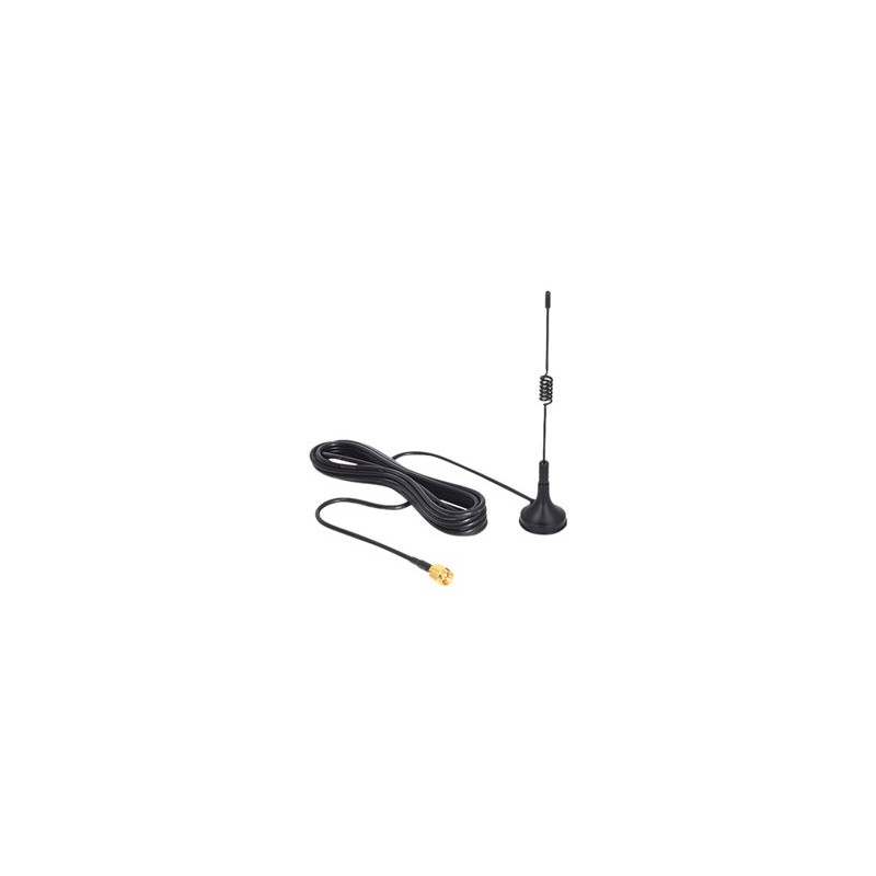 Delock ISM 433 MHz Antenna - Anténa - 12.4 cm - 3 dBi - všesměrová - černá