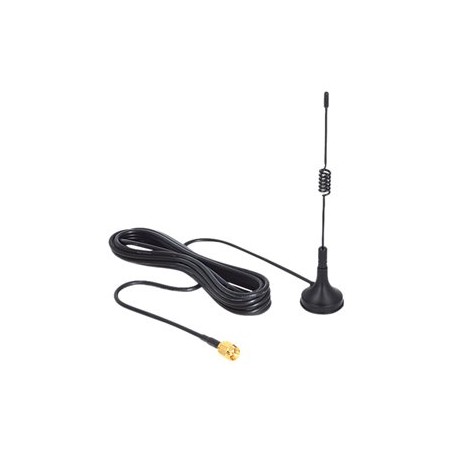 Delock ISM 433 MHz Antenna - Anténa - 12.4 cm - 3 dBi - všesměrová - černá